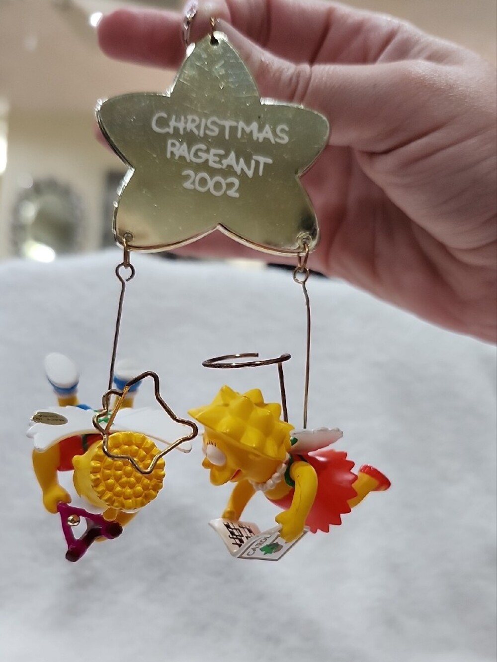 2002 Simpsons Ornament Titled "Springfield Elementary Presents"
